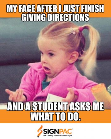 Teacher Memes: The Joys of Giving Instructions to Students